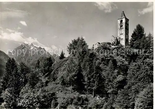 AK / Ansichtskarte Sent Baselgia San Peter Alpen Sent