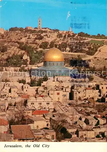 AK / Ansichtskarte Jerusalem_Yerushalayim Old City Altstadt Felsendom Jerusalem_Yerushalayim