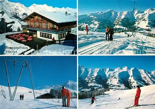 AK / Ansichtskarte Achseten Berggasthaus Hoechst Skigebiet Alpen Achseten