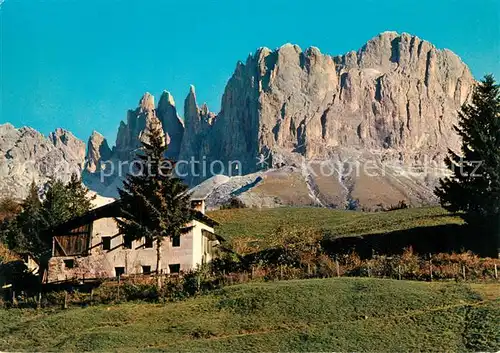 AK / Ansichtskarte Dolomiten Berghaus Rosengarten Il Catinaccio Dolomiten