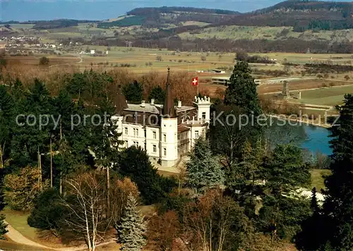 AK / Ansichtskarte Zurzach August Deusser Museum Schloss Fliegeraufnahme Zurzach