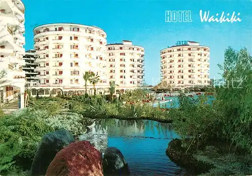 AK / Ansichtskarte Playa_del_Ingles_Gran_Canaria Hotel Waikiki Teich Swimming Pool Playa_del