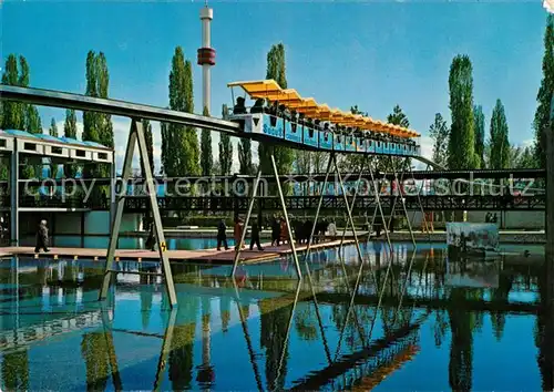 AK / Ansichtskarte Lausanne_VD Exposition national suisse No 21 Passage du monorail dans le secteur des transports Lausanne VD