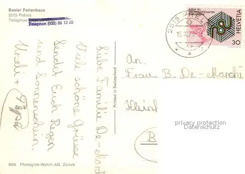 AK / Ansichtskarte Preles Basler Ferienhaus Preles