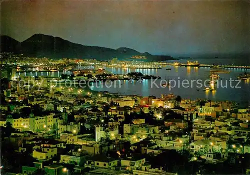 AK / Ansichtskarte Las_Palmas_Gran_Canaria Vista nocturna Nachtaufnahme Las_Palmas_Gran_Canaria