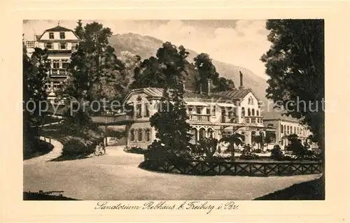 AK / Ansichtskarte Freiburg_Breisgau Sanatorium Rebhaus Freiburg Breisgau