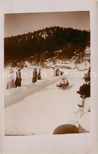 AK / Ansichtskarte Davos_GR Schlittenfahrt Davos_GR