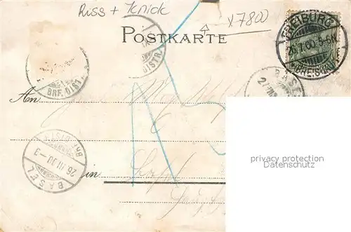 AK / Ansichtskarte Freiburg_Breisgau Lorettokapelle Stadtblick Schwabenthor Waldsee Freiburg Breisgau