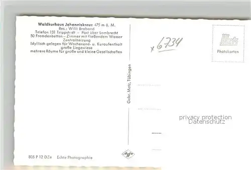 AK / Ansichtskarte Trippstadt Waldkurhaus Johanniskreuz Fliegeraufnahme Trippstadt