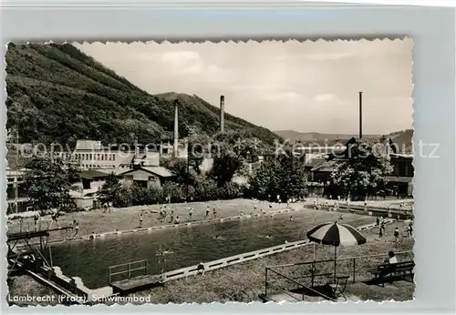 AK / Ansichtskarte Lambrecht Schwimmbad Lambrecht