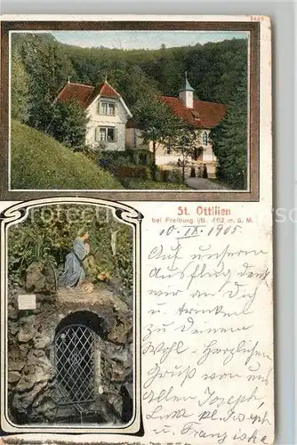 AK / Ansichtskarte Freiburg_Breisgau St Ottilien Kapelle mit Ottilienbild Freiburg Breisgau