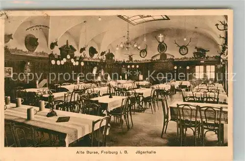 AK / Ansichtskarte Freiburg_Breisgau Alte Burse Jaegerhalle Freiburg Breisgau