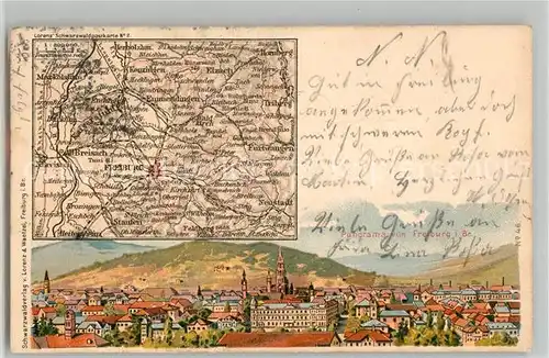 AK / Ansichtskarte Freiburg_Breisgau Panorama Freiburg Breisgau