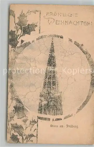 AK / Ansichtskarte Freiburg_Breisgau Muensterturm Freiburg Breisgau
