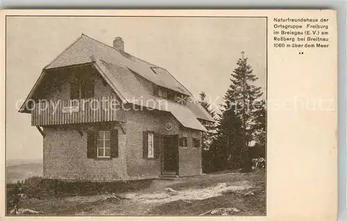 AK / Ansichtskarte Breitnau Naturfreundehaus auf dem Rossberg Breitnau