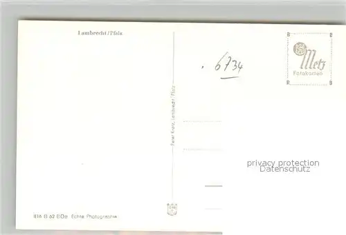 AK / Ansichtskarte Lambrecht Dorfpartie Lambrecht