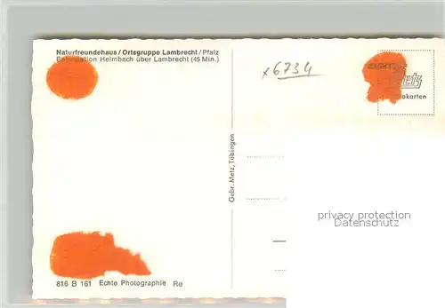 AK / Ansichtskarte Lambrecht Naturfreundehaus Lambrecht