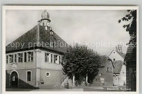 AK / Ansichtskarte Hassloch_Pfalz Rathaus Hassloch Pfalz
