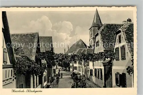 AK / Ansichtskarte Hassloch_Pfalz Kirchgasse Hassloch Pfalz