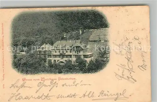 AK / Ansichtskarte Edenkoben Waldhaus Edenkoben Edenkoben