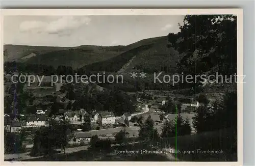 AK / Ansichtskarte Lambrecht mit Blick zum Frankeneck Lambrecht
