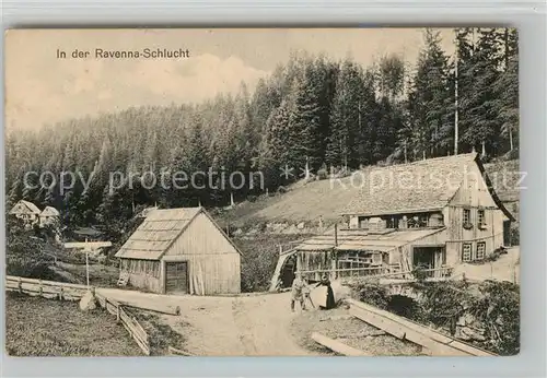 AK / Ansichtskarte Hoellental_Schwarzwald In der Ravenna Schlucht Hoellental_Schwarzwald