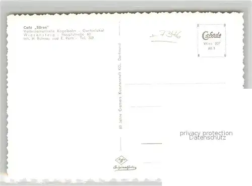 AK / Ansichtskarte Wiesensteig Cafe Baeren Gastraeume Wiesensteig