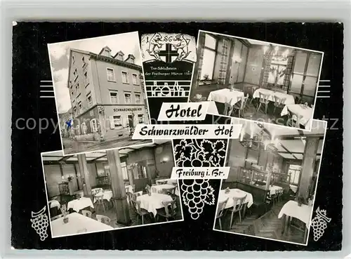 AK / Ansichtskarte Freiburg_Breisgau Hotel Schwarzwaelder Hof Gastraeume Freiburg Breisgau