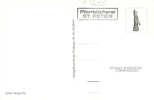 AK / Ansichtskarte St_Peter_Schwarzwald Barock Kirche Inneres St_Peter_Schwarzwald