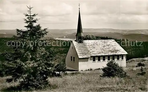 AK / Ansichtskarte Waldkirch_Breisgau Berghotel Kandel Kapelle Waldkirch Breisgau