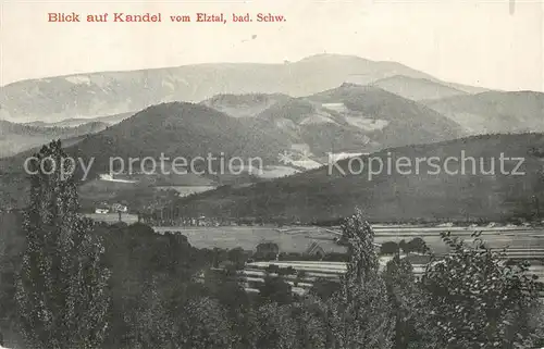 AK / Ansichtskarte Waldkirch_Breisgau Blick auf Kandel vom Elztal Waldkirch Breisgau