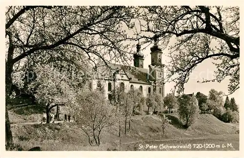 AK / Ansichtskarte St_Peter_Schwarzwald Klosterkirche St_Peter_Schwarzwald