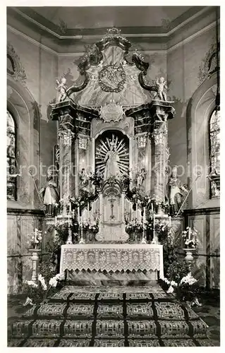 AK / Ansichtskarte St_Peter_Schwarzwald Wallfahrtskirche Maria Lindenberg Hochaltar St_Peter_Schwarzwald