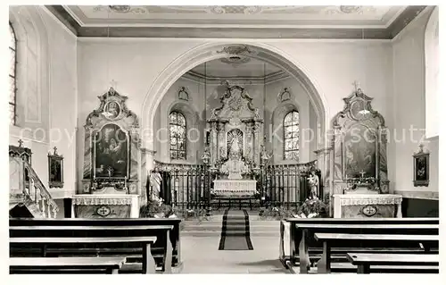 AK / Ansichtskarte St_Peter_Schwarzwald Wallfahrtskirche Maria Lindenberg Hochaltar St_Peter_Schwarzwald