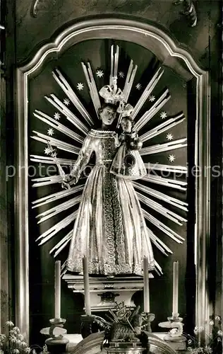 AK / Ansichtskarte St_Peter_Schwarzwald Wallfahrtskirche Maria Lindenberg Madonna am Hochaltar St_Peter_Schwarzwald