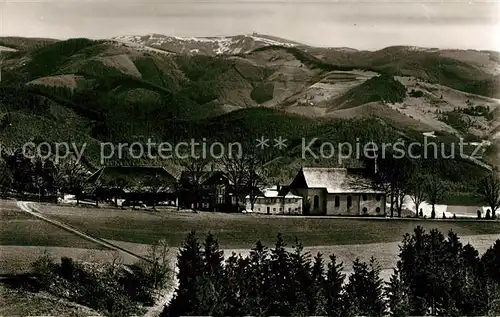 AK / Ansichtskarte St_Peter_Schwarzwald Haus Maria Lindenberg mit Feldbergblick St_Peter_Schwarzwald