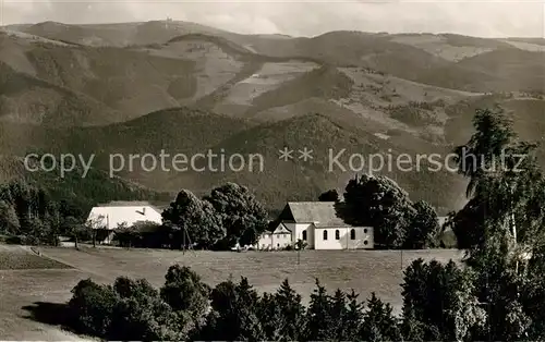 AK / Ansichtskarte St_Peter_Schwarzwald Haus Maria Lindenberg mit Feldbergblick St_Peter_Schwarzwald