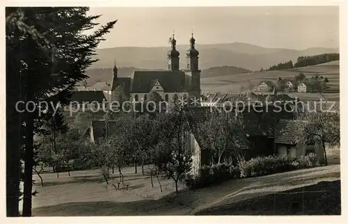 AK / Ansichtskarte St_Peter_Schwarzwald Wallfahrtskirche Maria Lindenberg mit Feldbergblick St_Peter_Schwarzwald