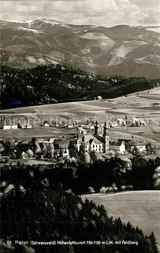 AK / Ansichtskarte St_Peter_Schwarzwald Wallfahrtskirche Maria Lindenberg mit Feldbergblick St_Peter_Schwarzwald