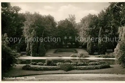 AK / Ansichtskarte Altheide_Bad Kurpark See Altheide_Bad