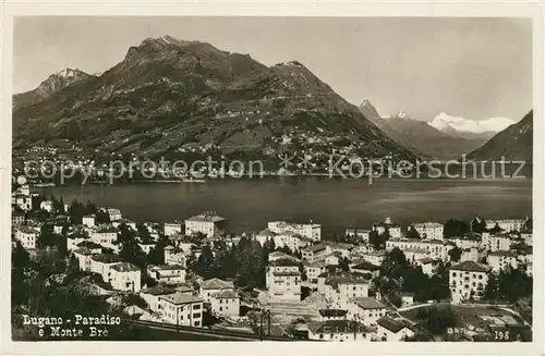 AK / Ansichtskarte Paradiso_Lago_di_Lugano Panorama Monte Bre Paradiso_Lago_di_Lugano
