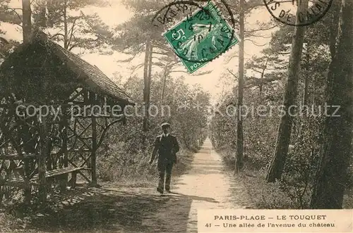 AK / Ansichtskarte Paris Plage Allee du Chateau Paris Plage