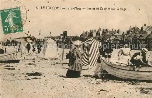 AK / Ansichtskarte Touquet Paris Plage_Le Strand Zelte Boote Touquet Paris Plage_Le