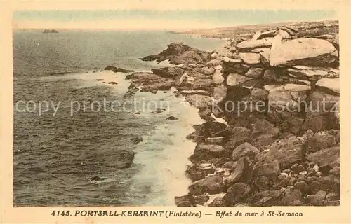 AK / Ansichtskarte Kersaint Plabennec Effet de mer a Saint Samson Kersaint Plabennec