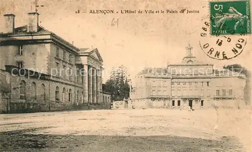 AK / Ansichtskarte Alencon Hotel de Ville Palais de Justice Alencon