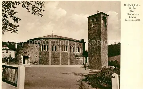 AK / Ansichtskarte Bad_Charlottenbrunn Dreifaltigkeitskirche Bad_Charlottenbrunn
