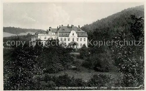 AK / Ansichtskarte Schweidnitz_Niederschlesien Haushaltungspensionat Sankt Ursula Schweidnitz