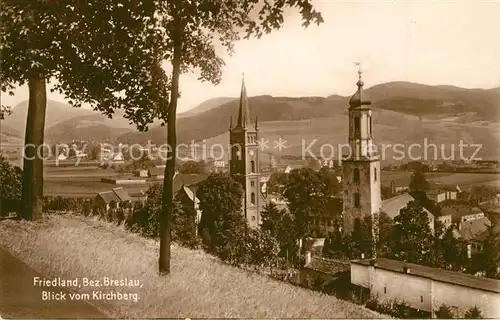 AK / Ansichtskarte Friedland_Breslau Panorama vom Kirchberg  Friedland_Breslau