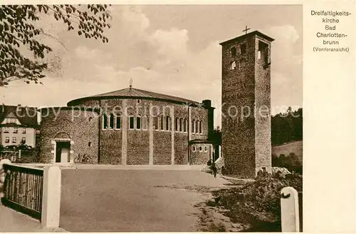 AK / Ansichtskarte Charlottenbrunn_Bad Dreifaltigkeitskirche Charlottenbrunn_Bad