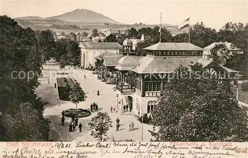 AK / Ansichtskarte Salzbrunn_Schlesien Elisenhalle Kurplatz Salzbrunn_Schlesien